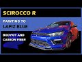 Volkswagen Scirocco R Full Body Painting To Lapiz Blue & Add On Carbon Fiber Parts !!!