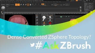 #AskZBrush: “When converting a ZSphere model my mesh is really dense. Why is this happening?”