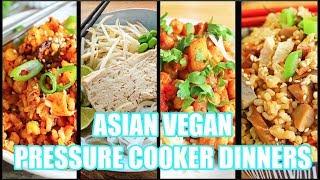 VEGAN ASIAN PRESSURE COOKER DINNERS!! (FT. VONSHEF ELECTRIC PRESSURE COOKER)