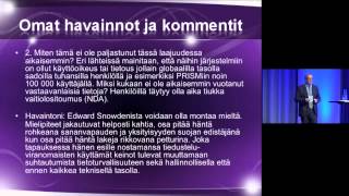 Kimmo Rousku: Välitilinpäätös: mitkä ovat Snowdenin paljastusten seuraukset ja opit