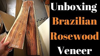 Unboxing Brazilian rosewood veneer Beau Hannam Guitars and Ukuleles