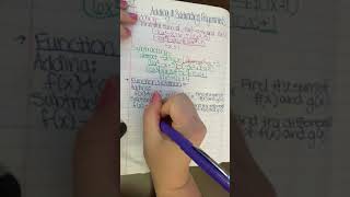 Polynomials - Adding & Subtracting in Function Notation