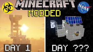 I Spent 100 Days to Escape to Outer Space in Minecraft... (FIRST VERSION)