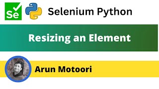 Resizing an element using Selenium Python (Selenium Python)