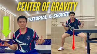 How important is the Center of Gravity in table tennis | Tutorial \u0026 Secret