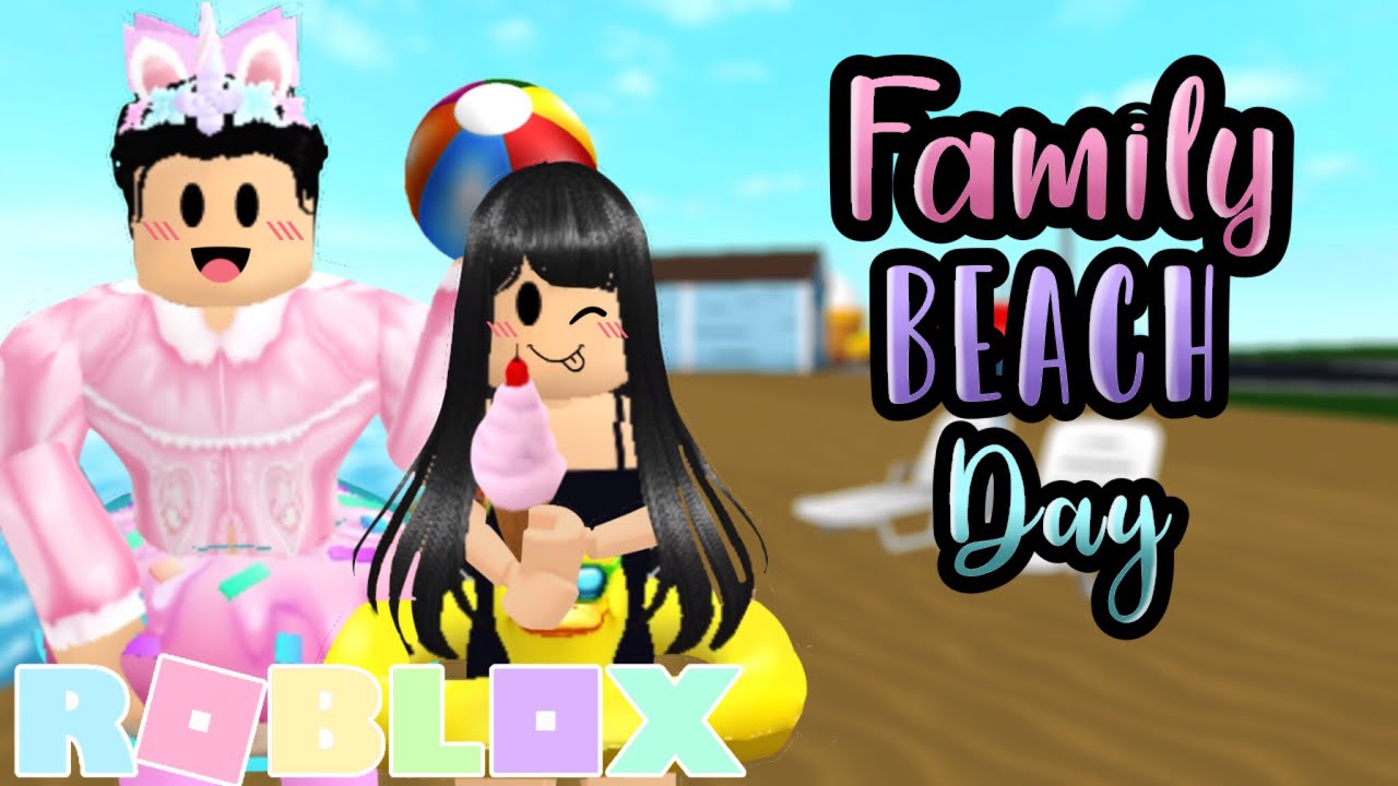 Family Beach Day In Bloxburg! ( Roblox Bloxburg Roleplay ) - YouTube