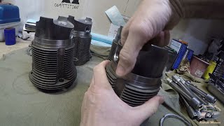 Installing type 1 VW pistons into their cylinders