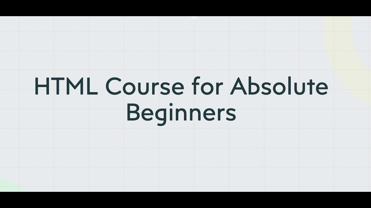 Learn HTML - HTML Crash Course For Absolute Beginners - Lesson 2 - YouTube