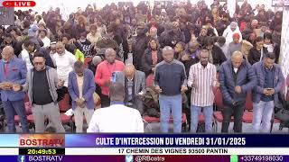 CULTE D'INTERCESSION DU VENDREDI 31/01/2025