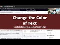 Change the Color of Text (Basic CSS) freecodeCamp tutorial
