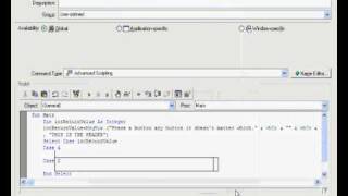 Writing Visual Basic Scripts with Your Voice