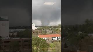 'Catastrophic' tornado moves through Little Rock, Arkansas #shorts
