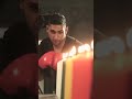 Amir Khan blew the candles with the speed of his punch 😲😎: #punch  #amirkhanboxer #youtube #short