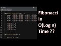 Find Nth Fibonacci Number Using Python in O(log n) Time??