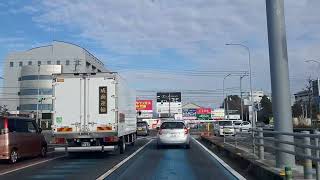 松山市市坪から松山外環状道路の側道を走り砥部町､高尾田交差点までドライブ✌️