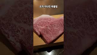 고베규~ 살살 녹는다~ A5 Kobe beef steak in Osaka