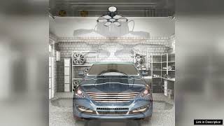 VEVOR LED Garage Light 15000LM 2 Packs Deformable Bright Shop Ceiling Light Review