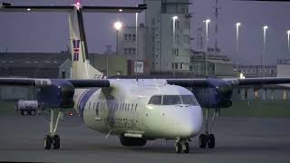 DHC-8-300 visit , fuel stop , COAST GUARD TF-SIF  , Osrend Airport