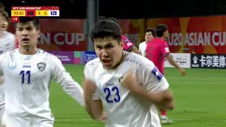 Abdug'ofur Haydarov Gol 90+4 | Janubiy Koreya - O'zbekiston 3-3 Mavzu | U20 Osiyo chempionati