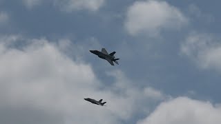 F-35A戦闘機 機動飛行 千歳基地航空祭2022年 JASDF F-35 Fighter Maneuver Flight at Chitose Air Base Festival 2022