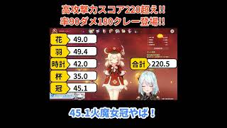 【原神／俺のキャラを見てくれ.74】過去最強クレー！？率90ダメ180高攻撃力の圧倒的性能！！【ねるめろ】【切り抜き】#shorts