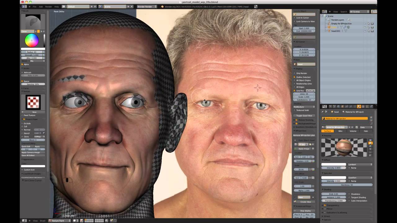 Creating A Realistic Head In Blender - Part 03 - YouTube