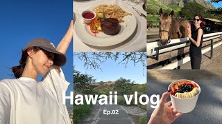 【ハワイVLOG】DAY3-5🌴 クアロアランチでバギー体験🐴 誕生日ディナー / ダイヤモンドヘッド / おすすめランチ