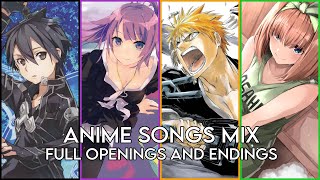 BEST ANIME OPENINGS AND ENDINGS COMPILATION #3 [FULL SONGS]