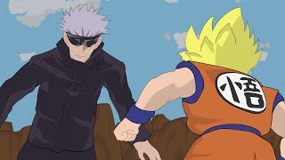 Gojo Satoru vs Goku | Animation