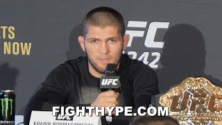 KHABIB EXPLAINS HOW MCGREGOR WIN CHANGED HIS LIFE; EXPLAINS GSP CLAUSE IN NEW UFC CONTRACT