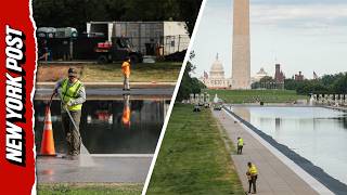 Work Continues on Historic Reflecting Pool for America’s 250th