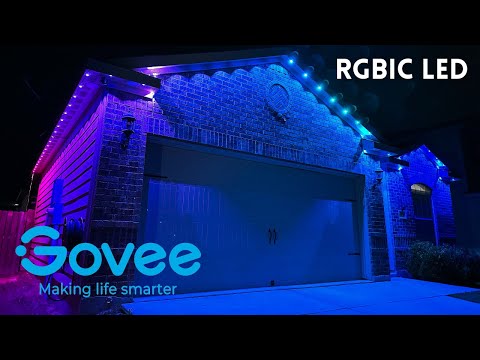 Govee permanent outdoor lighting | Install/demonstrate