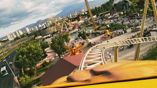 Mazakaland Roller Coaster. Kayseri Amusement Park Speed ​​Train. Mazakaland Roller Coaster.