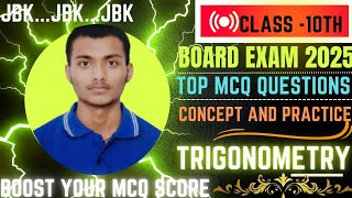 MCQ MASTERCLASS CHAPTER-8 , TRIGONOMETRY COMPLETE OBJECTIVE MATHS LEARN ALL CONCEPTS IN SIMPLEST WAY