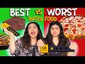 1 ⭐ vs. 5 ⭐ Rated Food Challenge for 24 hours ft. Thakur Sisters | Best vs. Worst Rated Food!