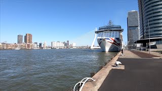 Walking in Rotterdam | Kop van Zuid 🌞 | The Netherlands - 4K60