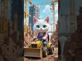 builder kitty the cutest worker on the construction site 🏗️😺” cute cat fyp shorts