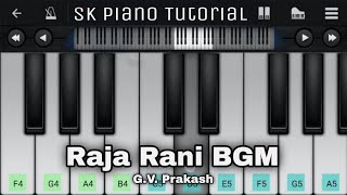 Raja Rani BGM - Piano Tutorial | G.V. Prakash | Perfect Piano