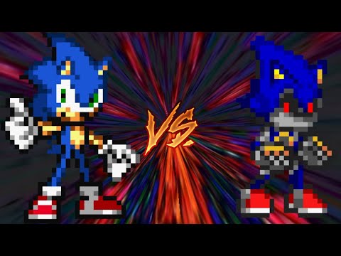 Sonic Vs Metal Sonic Parte 1 Part One Sprite Animation Youtube
