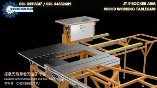 JT9BX Rocker Arm Wood Working Tablesaw Machine / Meja Tablesaw Potong Kayu Multifungsi