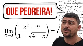 NÃO TE CONTA SOBRE ISSO: NÃO SABE RACIONALIZAÇLR, NÃO RESOLVE. NÃO RESOLVE ESSE LIMITE/MATEMÁTICA.