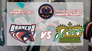 Gibbons Broncos vs SWZ Oil Kings | NJHL | October 27, 2022