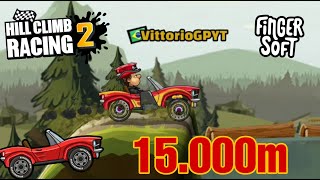 15.000m with SPORTS CAR in the FOREST | Hill Climb Racing 2