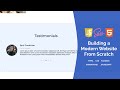Creating a Carousel with Owl Carousel 2 | Build a Modern Responsive Website From Scratch - #7