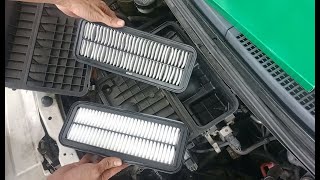 CARA BUKA PASANG TUKAR AIR FILTER PENAPIS UDARA MYVI G1