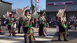 江別まっことえぇ\u0026北海道情報大学 2017しままつ鳴子祭り(パレード)