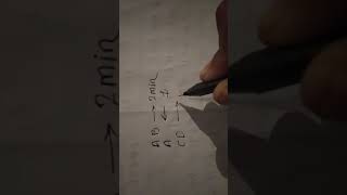 Minimum time required question.