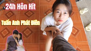 Bé Hiền Bám Lấy Tuấn Anh 24h Hôn Hít Làm T.A Phát Điên Phát Cơm Tró Cả Ngày