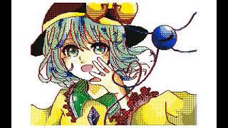 「東方」古明治こいし描いてみた「恋のフレイム」うごメモ３DS