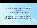 leader of the band lyrics video dan fogelberg